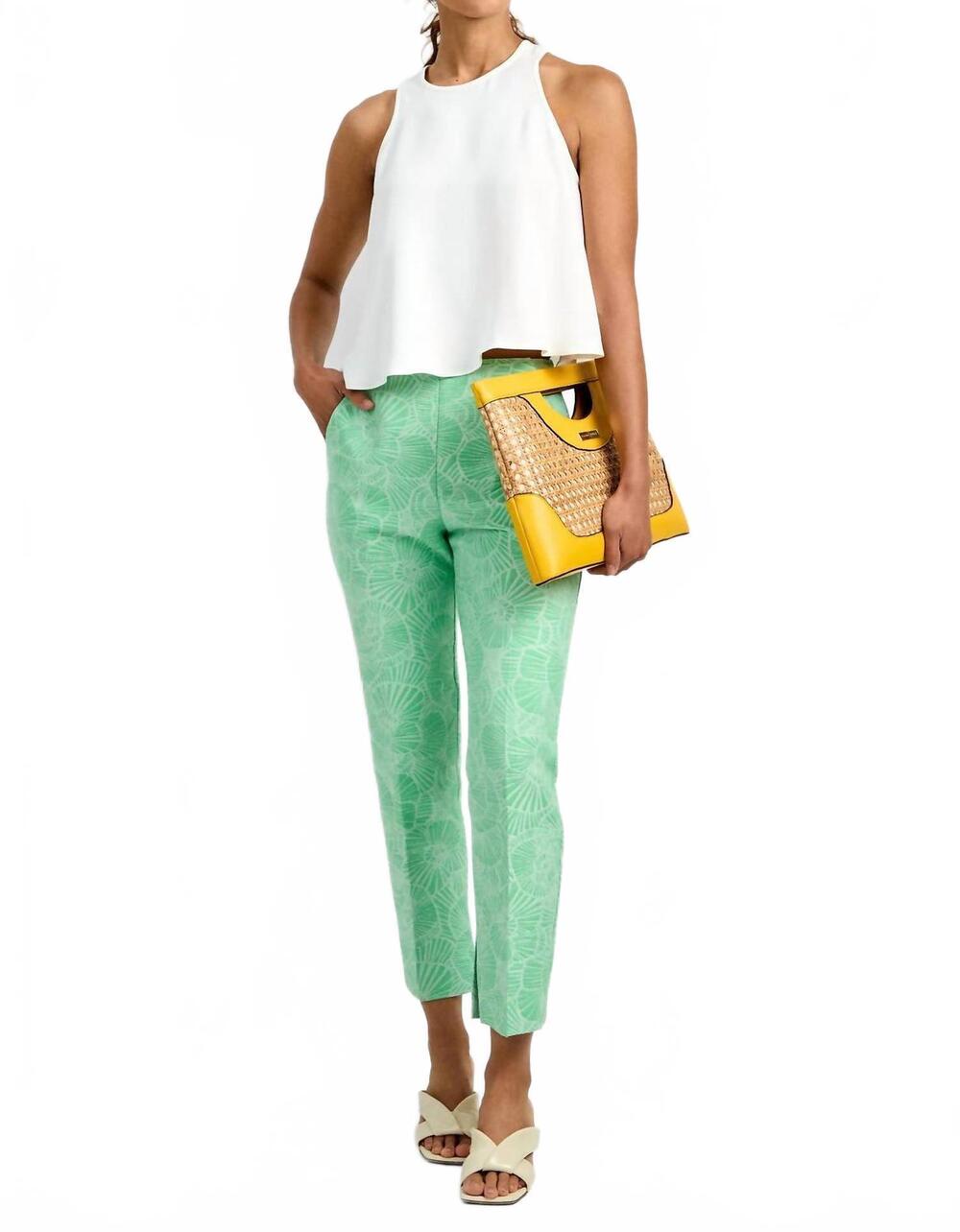 NEW TRINA TURK pop pant in beachy beige